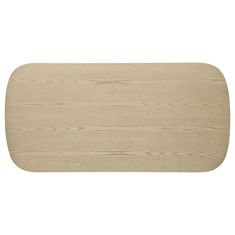 Kailani Coastal Rectangular Cocktail Coffee Table Beige Oak - 706588