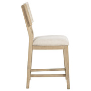 Kailani Rattan Cane Counter Side Chair Beige Oak (Set of 2) - 109389