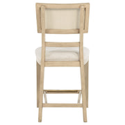 Kailani Rattan Cane Counter Side Chair Beige Oak (Set of 2) - 109389