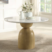 Kala Round Dining Table w/Marble Top - DN02390