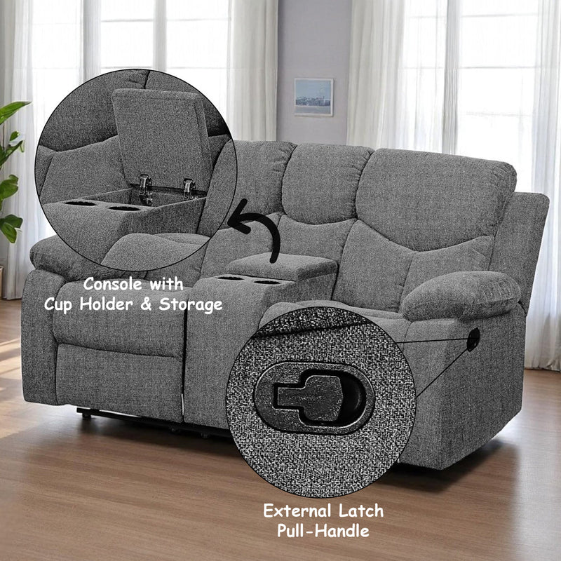 Kalen Motion Loveseat W/Console - 55441