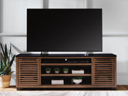 Kallari Warm Brown/Black 84" TV Stand - W737-78