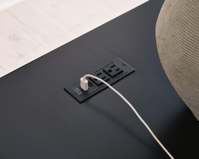 Kallari Warm Brown/Black Credenza - H737-60