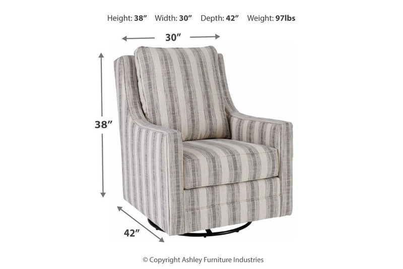 Kambria Ivory/Black Accent Chair - DMV FurnitureAccent Chair