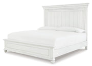 Kanwyn King Panel Bed with Dresser in Whitewash - PKG007943