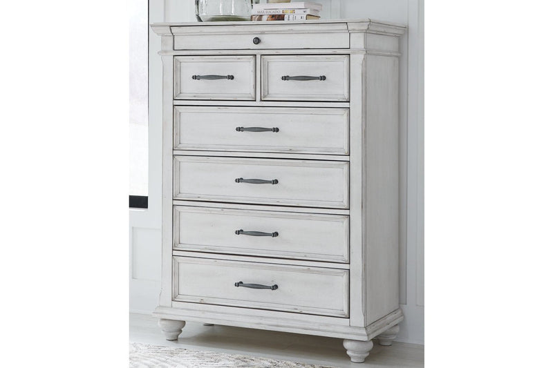 Kanwyn Whitewash Chest of Drawers - DMV FurnitureChest