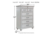 Kanwyn Whitewash Chest of Drawers - DMV FurnitureChest