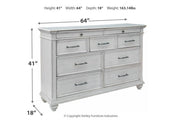 Kanwyn Whitewash Dresser - DMV FurnitureDresser