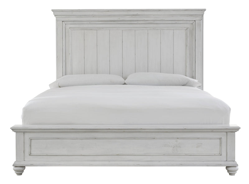 Kanwyn Whitewash King Panel Bed - DMV FurnitureKing Bed