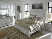 Kanwyn Whitewash King Panel Bed - DMV FurnitureKing Bed