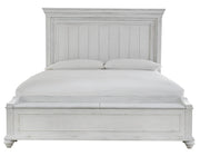 Kanwyn Whitewash King Panel Storage Bed - DMV FurnitureKing Bed