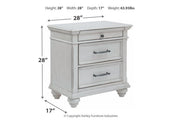 Kanwyn Whitewash Nightstand - DMV FurnitureNightstand