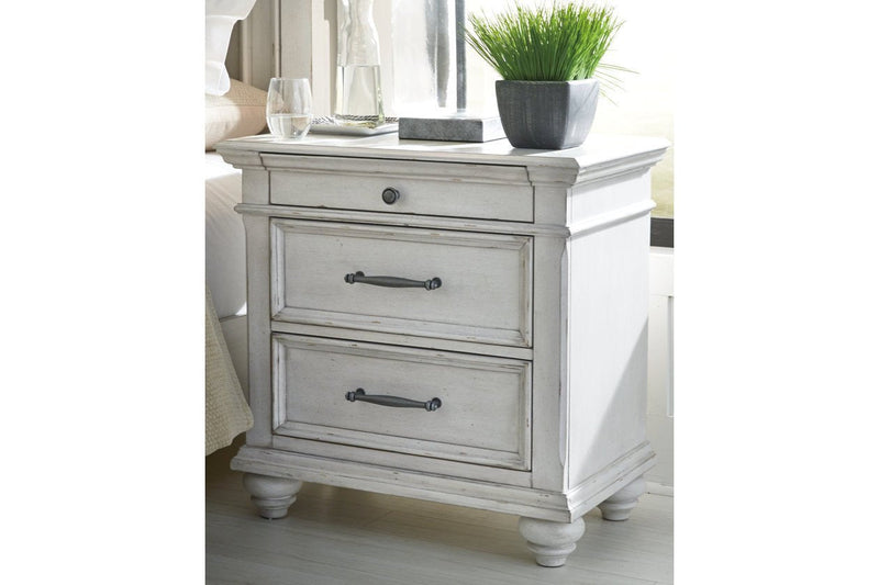 Kanwyn Whitewash Nightstand - DMV FurnitureNightstand