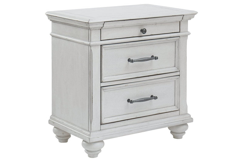 Kanwyn Whitewash Nightstand - DMV FurnitureNightstand