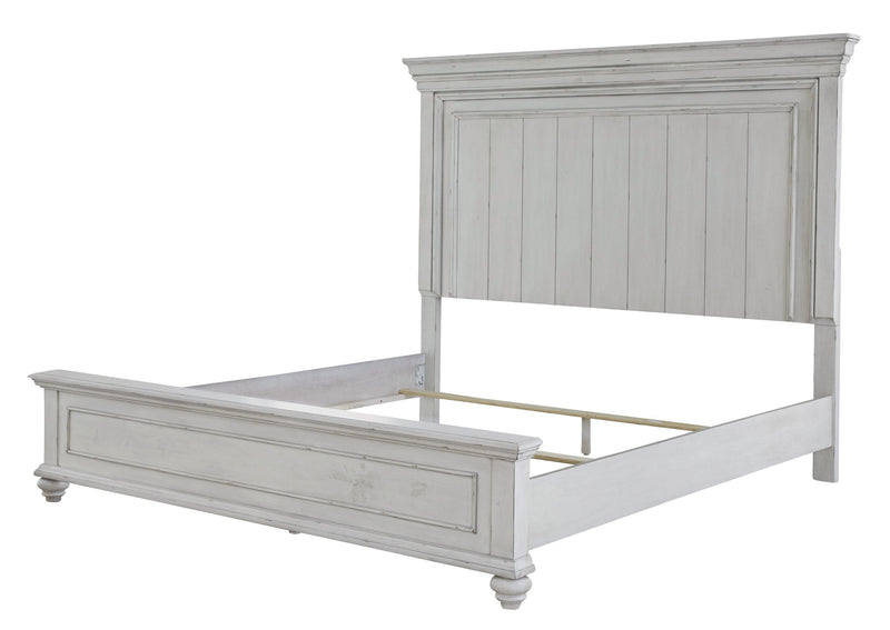 Kanwyn Whitewash Queen Panel Bed - DMV FurnitureQueen Bed
