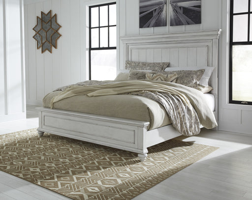 Kanwyn Whitewash Queen Panel Bed - DMV FurnitureQueen Bed
