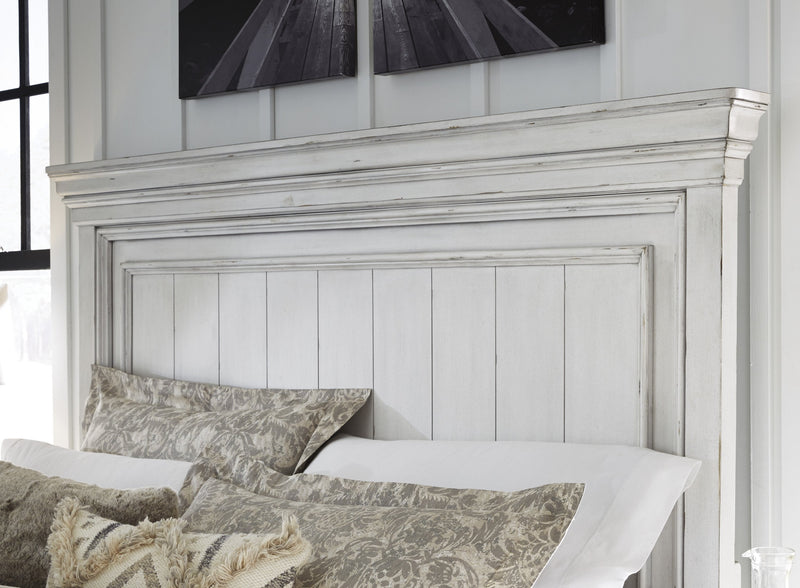 Kanwyn Whitewash Queen Panel Bed - DMV FurnitureQueen Bed