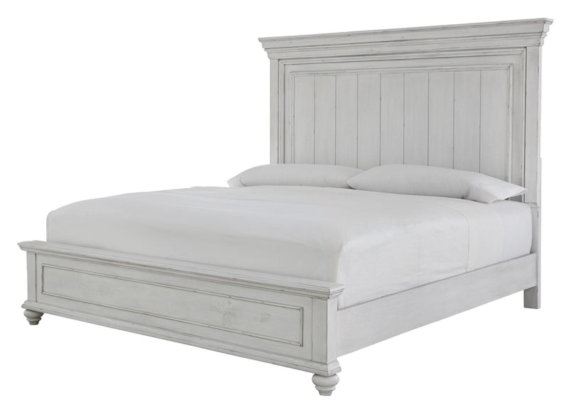 Kanwyn Whitewash Queen Panel Bed - DMV FurnitureQueen Bed