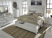 Kanwyn Whitewash Queen Panel Storage Bed - DMV FurnitureQueen Bed