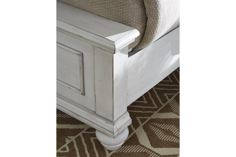 Kanwyn Whitewash Queen Panel Upholstered Bed - DMV FurnitureQueen Bed