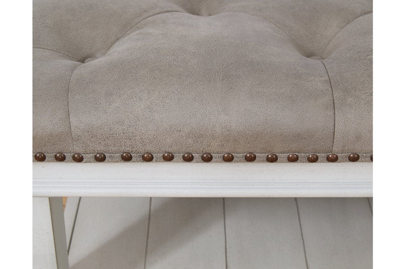 Kanwyn Whitewash Upholstered Ottoman Coffee Table - DMV FurnitureCoffee Table