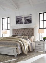Kanwyn Whitewash Upholstered Panel Bedroom Set - DMV FurnitureBedroom Set