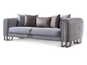 Kapadokya Stationary Sofa Grey in Grey - 101-KAP-LUP18-3