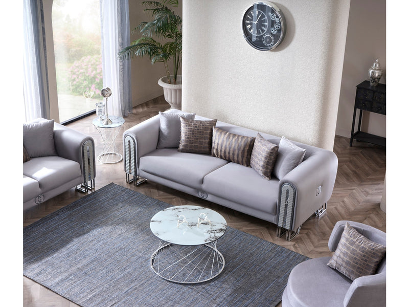 Kapadokya Stationary Sofa Grey in Grey - 101-KAP-LUP18-3