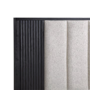 Kara Black Queen Panel Bed - DMV FurnitureQueen Bed