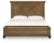 Karallin Medium Brown California King Panel Storage Bed - PCB782B9