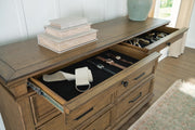 Karallin Medium Brown Dresser - PCB782-31