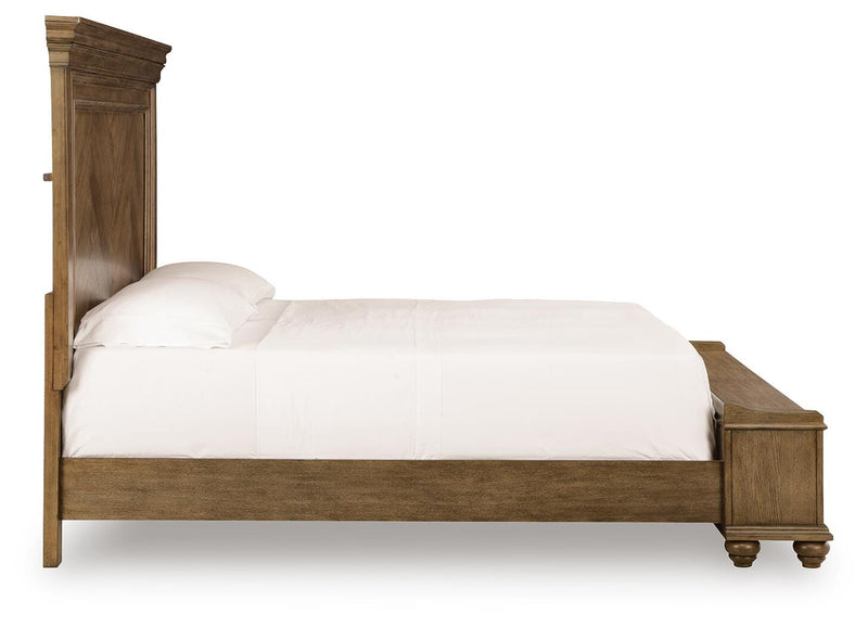 Karallin Medium Brown King Panel Storage Bed - PCB782B8