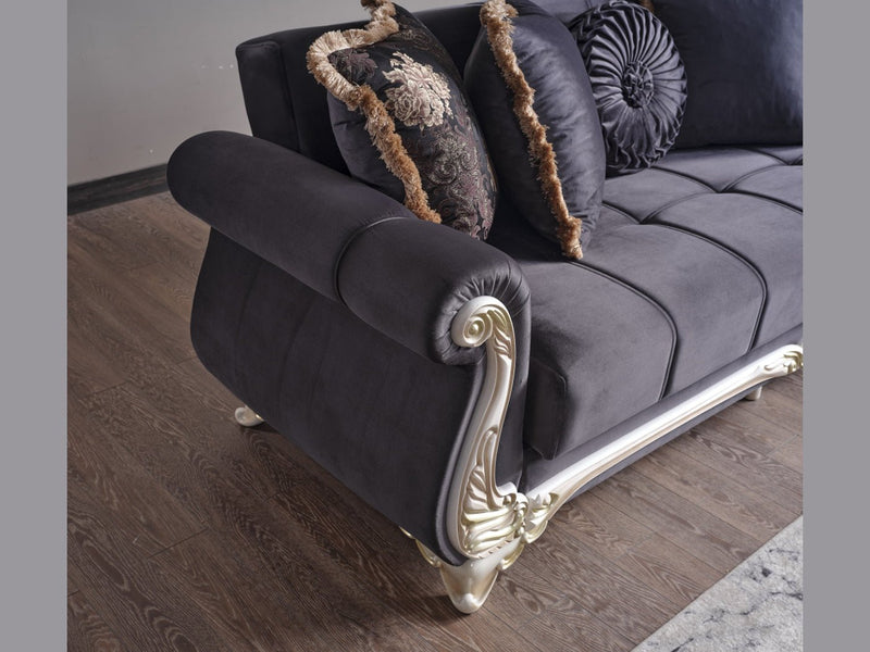 Karizma 88" Wide Rolled Arm Convertible Sofa - Sofas