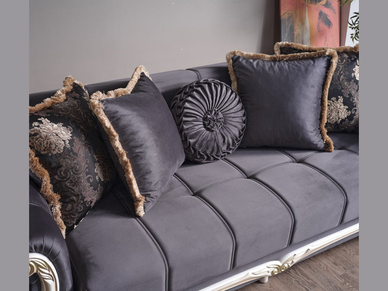 Karizma 88" Wide Rolled Arm Convertible Sofa - Sofas