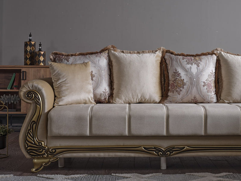 Karizma 88" Wide Rolled Arm Convertible Sofa - Sofas