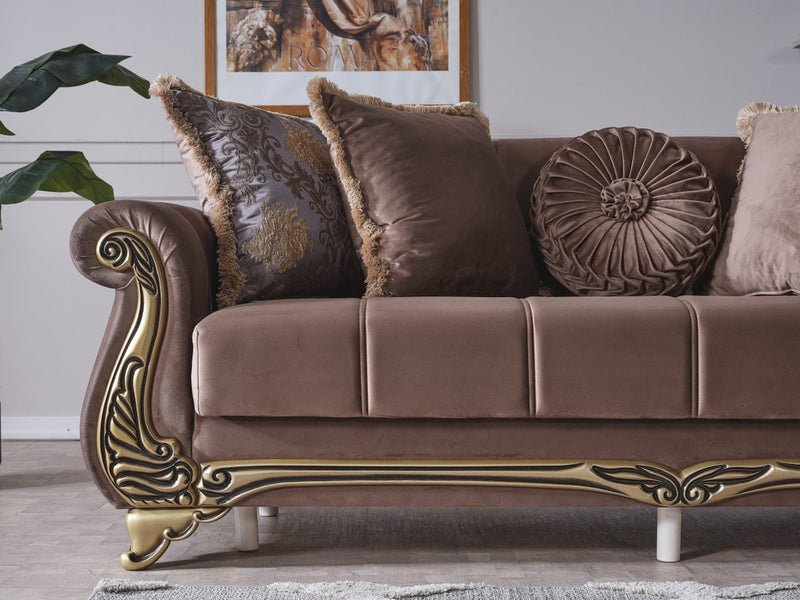 Karizma 88" Wide Rolled Arm Convertible Sofa - Sofas