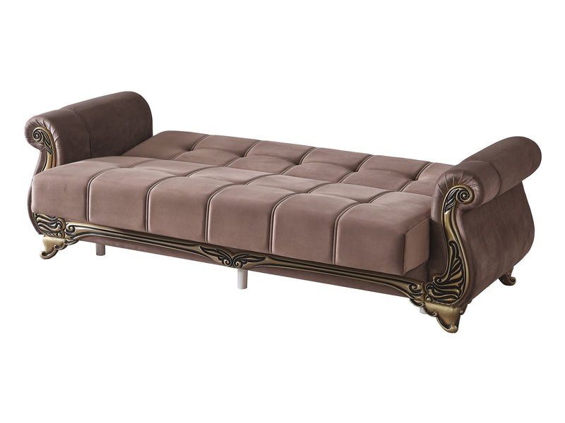 Karizma 88" Wide Rolled Arm Convertible Sofa - Sofas
