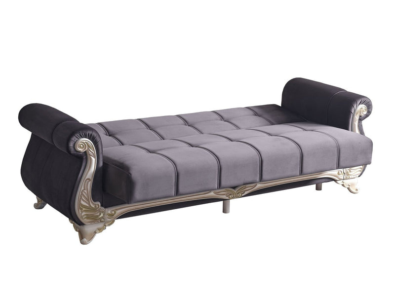 Karizma 88" Wide Rolled Arm Convertible Sofa - Sofas