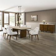 Kasha Dining Table w/Natural Marble Top - DN04665