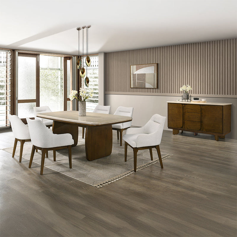Kasha Server w/Natural Marble Top - DN04668