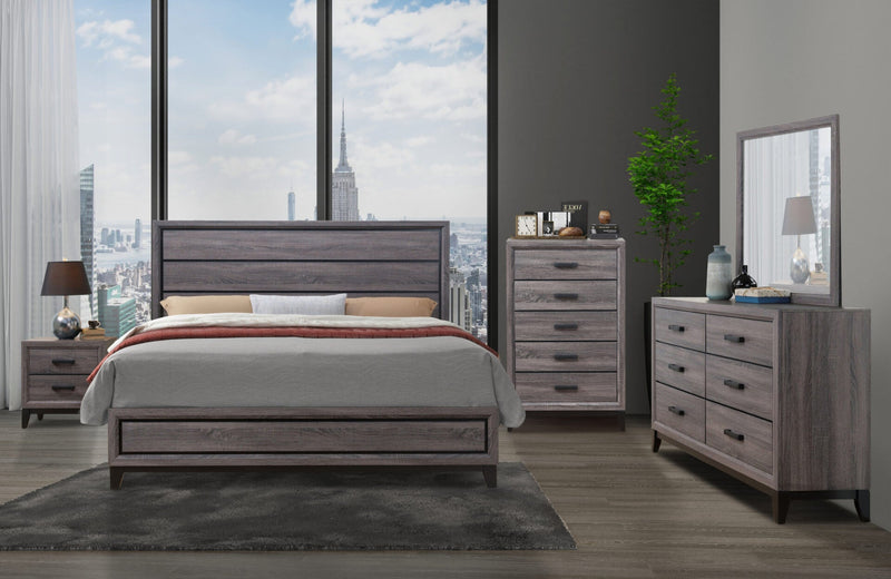 Kate Grey King Bed Group - KATE-GR-KBG (M)