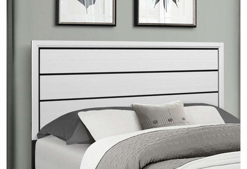 Kate White King Bed - KATE-WH-KB