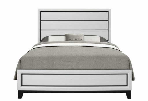 Kate White Queen Bed - KATE-WH-QB