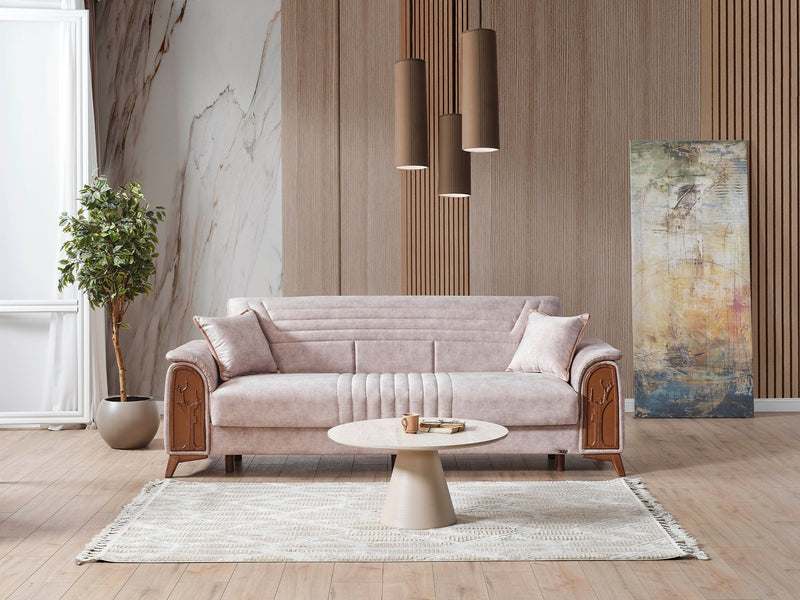 Katre Convertible Loveseat in Beige - 200-ELIF-KAT-A650-2