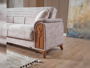 Katre Convertible Sofa in Anthracite - 200-ELIF-KAT-A651-3
