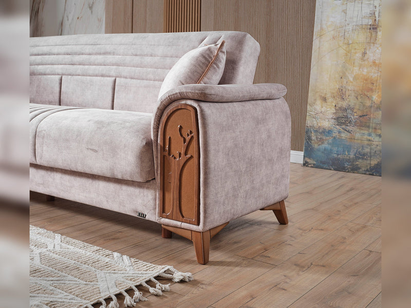 Katre Convertible Sofa in Anthracite - 200-ELIF-KAT-A651-3