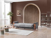 Katre Convertible Sofa in Anthracite - 200-ELIF-KAT-A651-3