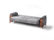 Katre Convertible Sofa in Anthracite - 200-ELIF-KAT-A651-3