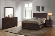Kauffman 4-piece California King Bedroom Set Dark Cocoa - 204390KW-S4