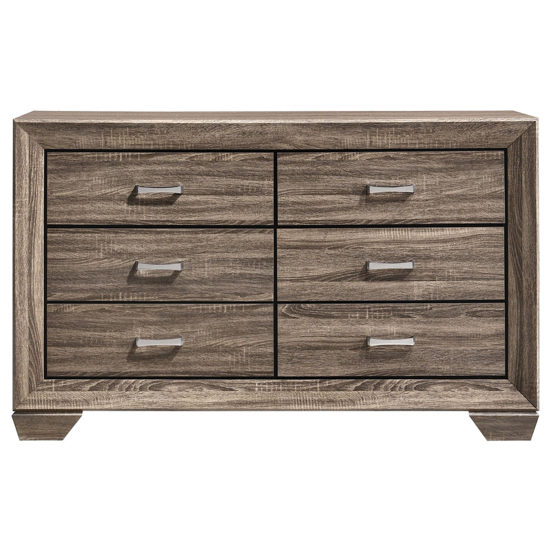 Kauffman 4-piece Eastern King Bedroom Set Washed Taupe - 204191KE-S4